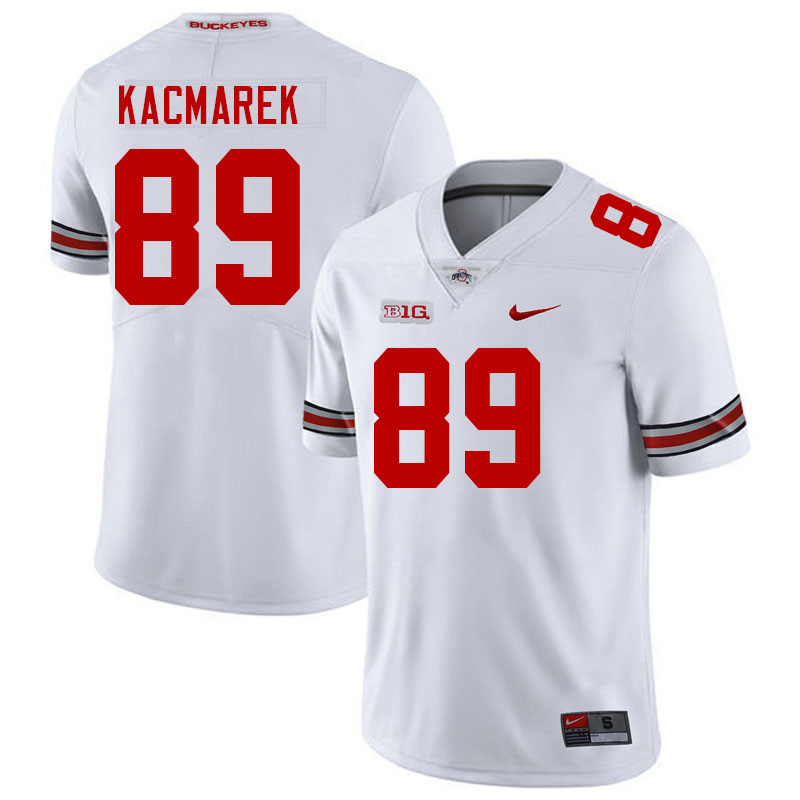 Ohio State Buckeyes Will Kacmarek Men's's #89 Authentic White College Football Jersey 2404LTIP5